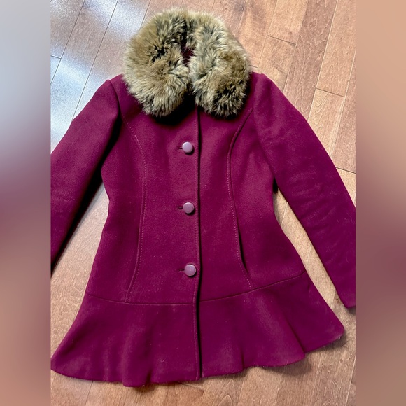 Kate Spade Burgundy Winter Jacket - Picture 2 of 7